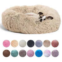 Ultra-Plush Round Calming Bed for Dogs & Cats