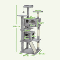 Premium Multi-Level Cat Tree with Double Condos