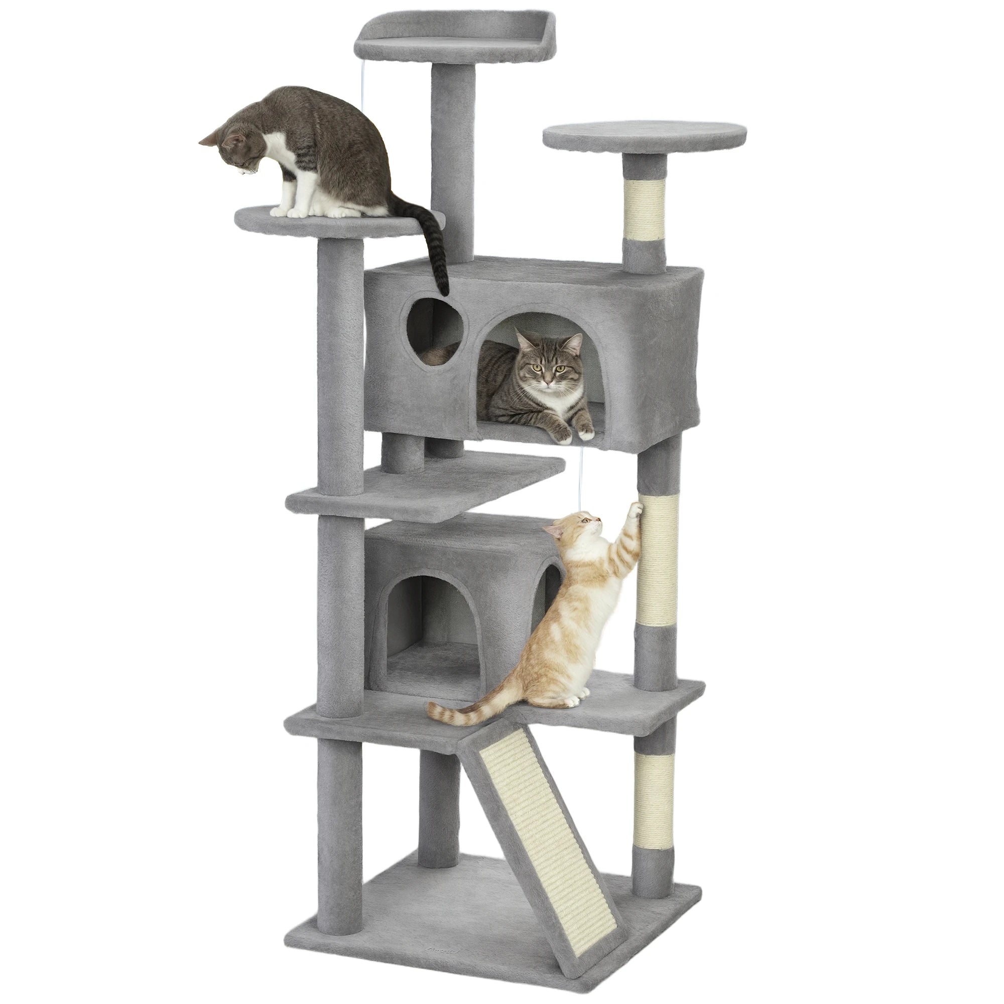 Premium Multi-Level Cat Tree with Double Condos