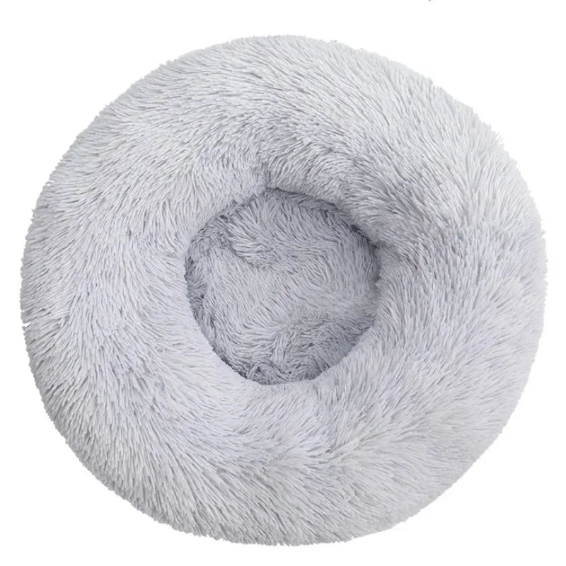 Ultra-Plush Round Calming Bed for Dogs & Cats