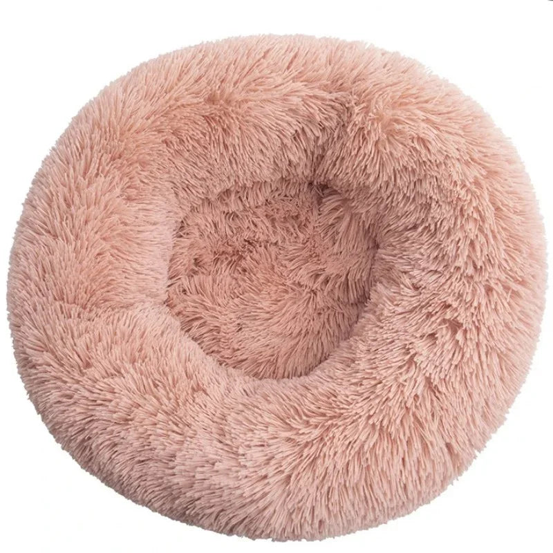 Ultra-Plush Round Calming Bed for Dogs & Cats