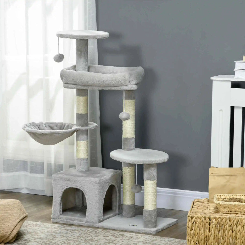 Premium Multi-Level Cat Sanctuary & Scratching Tower