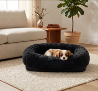 Ultra-Plush Round Calming Bed for Dogs & Cats