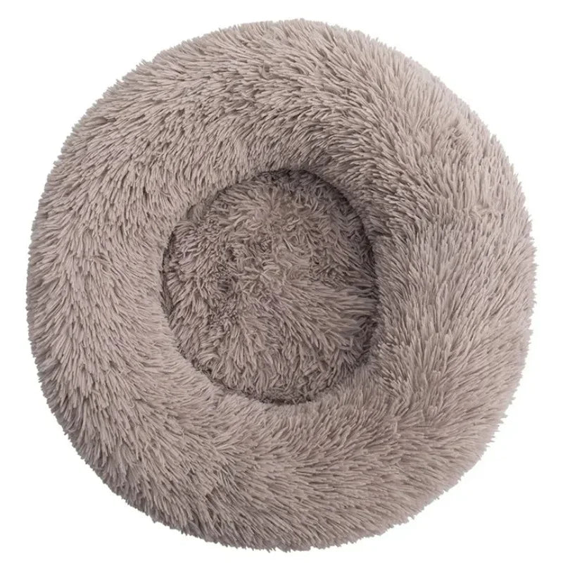 Ultra-Plush Round Calming Bed for Dogs & Cats